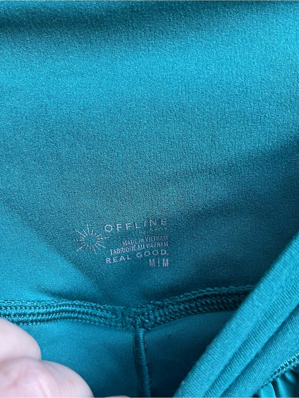 Offline by Aerie Teal Athletic Flowy Shorts - Picture 2 of 3
